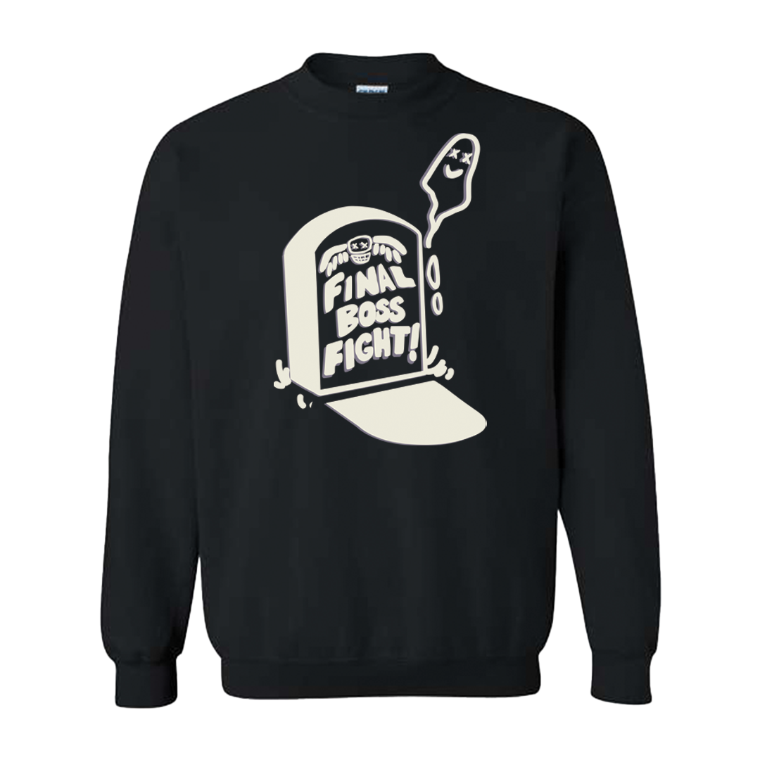 FinalBossFight! - Ghost Crewneck (Black)