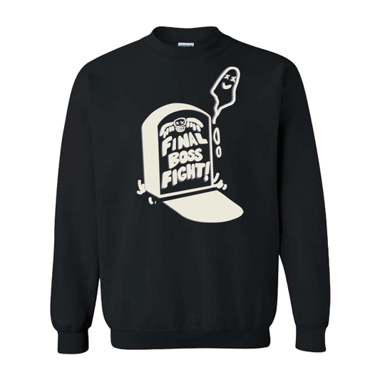 FinalBossFight! - Ghost Crewneck (Black)