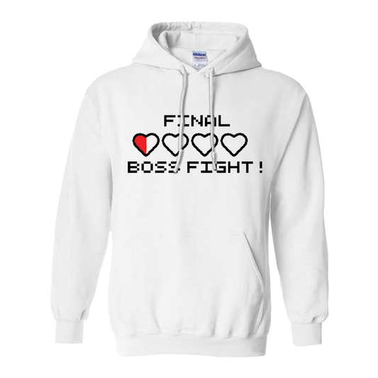 FinalBossFight! - Heart Hoodie (White)