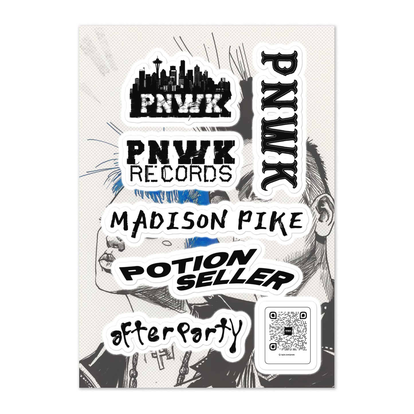 PNWK Music Sticker sheet
